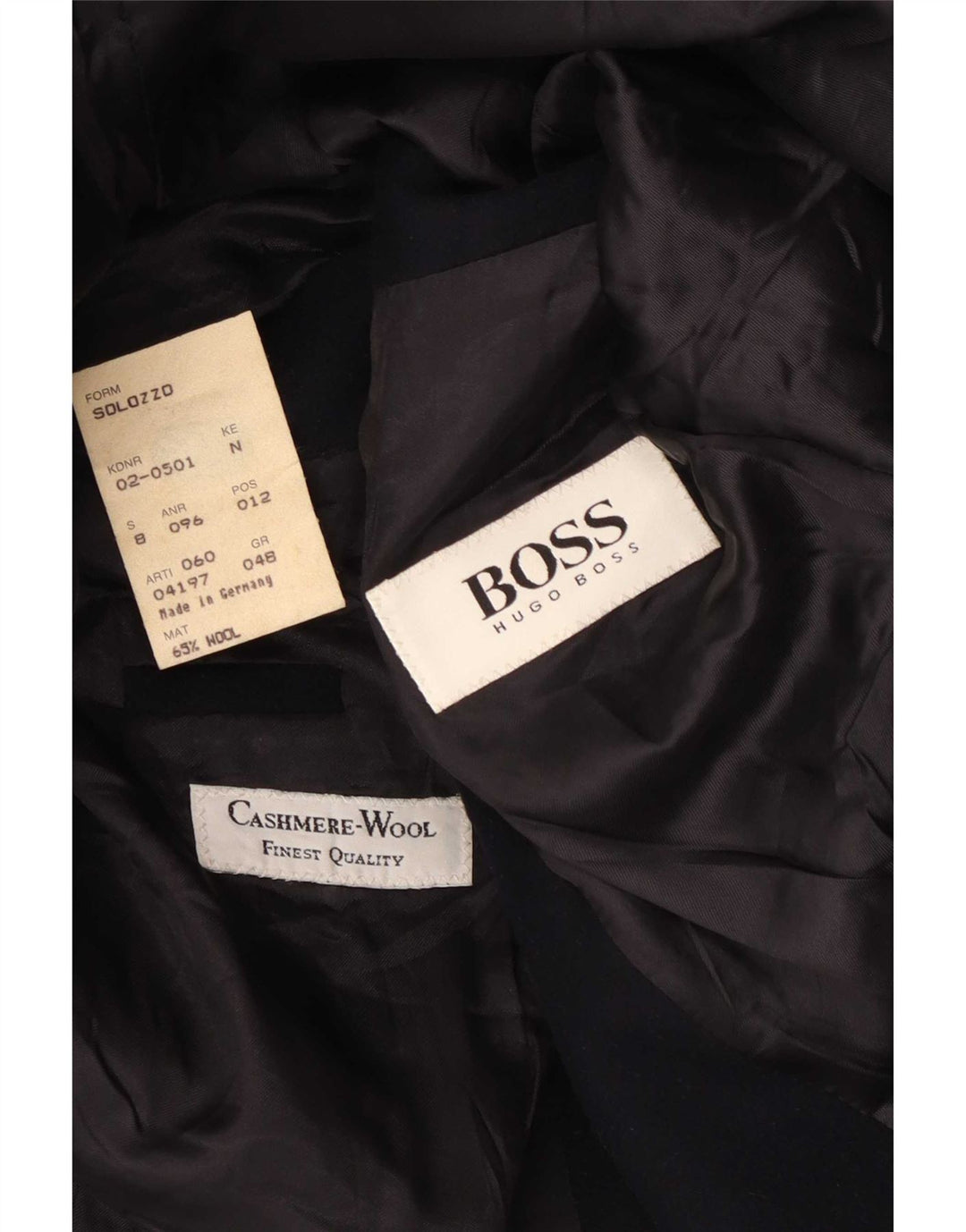Jaqueta Blazer Masculina Hugo Boss com 2 Botões EU 48 Lã Azul Marinho Médio