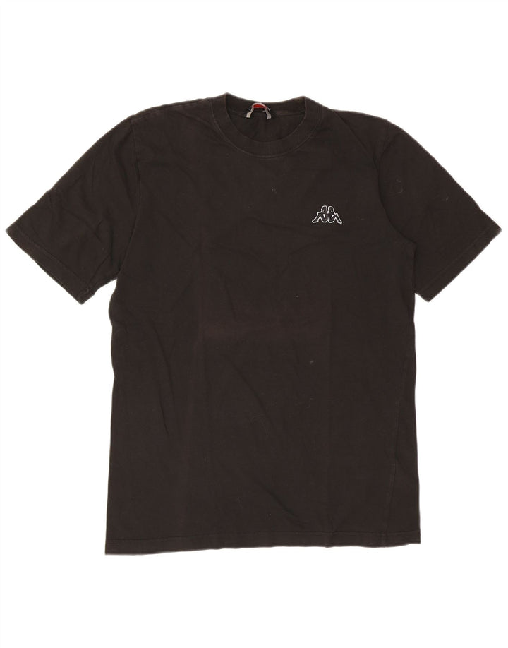 Camiseta masculina Kappa Top grande algodão preto