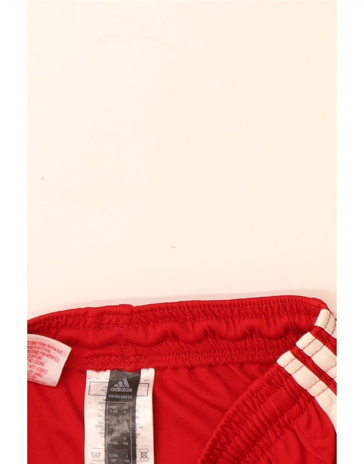 Shorts esportivos ADIDAS Aeroready para meninos 9-10 anos poliéster vermelho