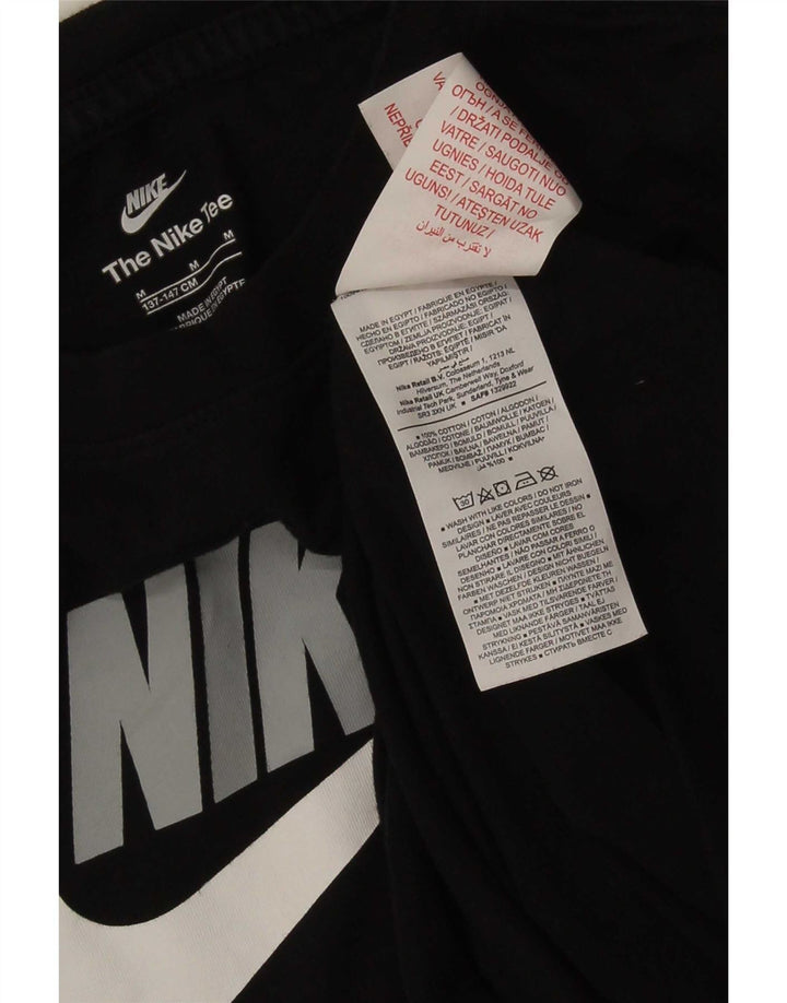 Camiseta Nike Boys Graphic Top 10-11 Anos Médio Algodão Preto