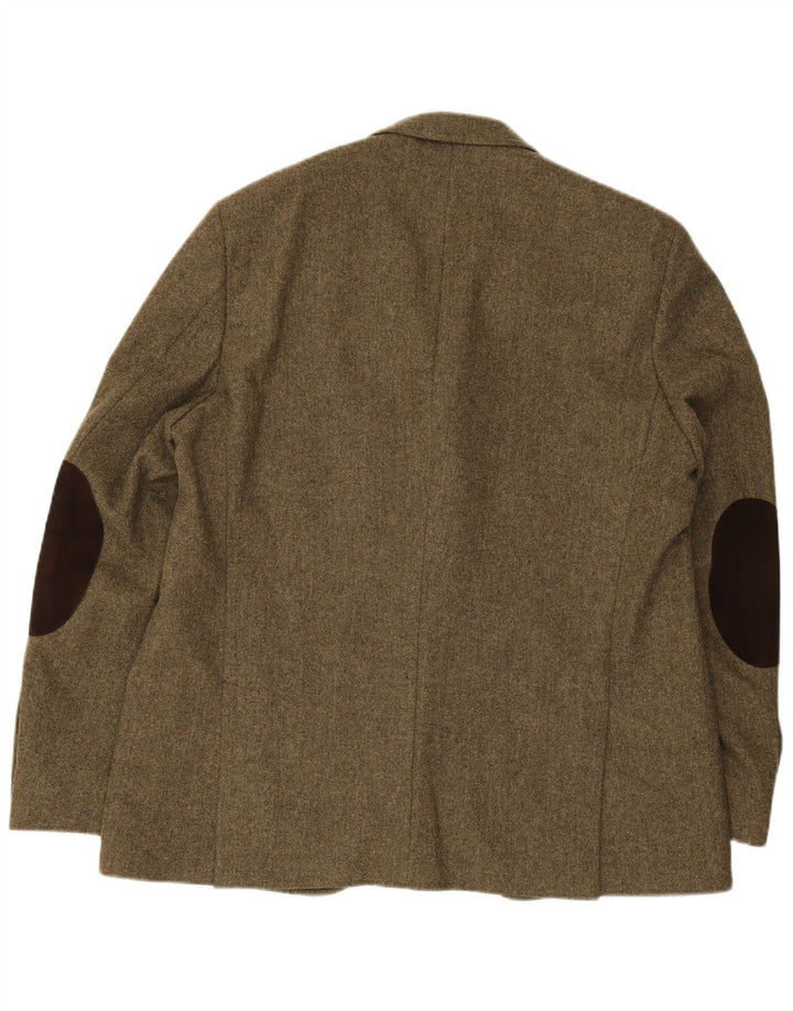 Polo Ralph Lauren Jaqueta blazer masculina de 3 botões EU 56 2XL espinha de peixe verde
