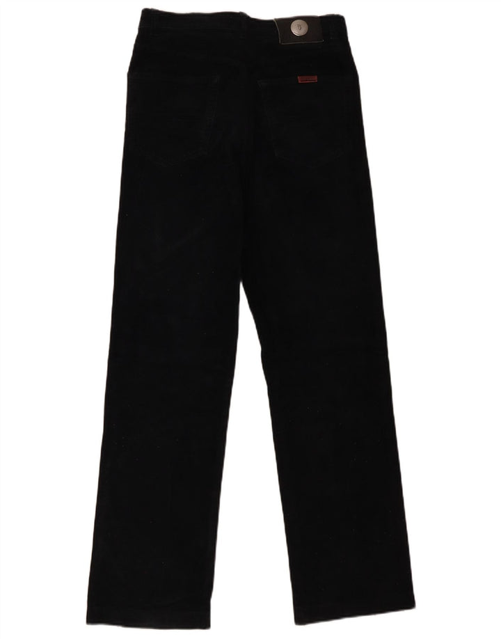 Calça feminina reta casual TRUSSARDI W30 L30 algodão preto