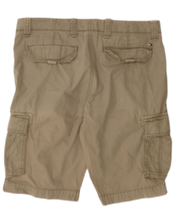 Shorts cargo masculino Tommy Hilfiger W33 grande algodão cáqui