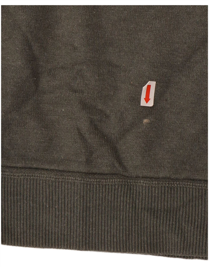 Suéter masculino MASSIMO DUTTI com zíper e gola XL viscose cinza