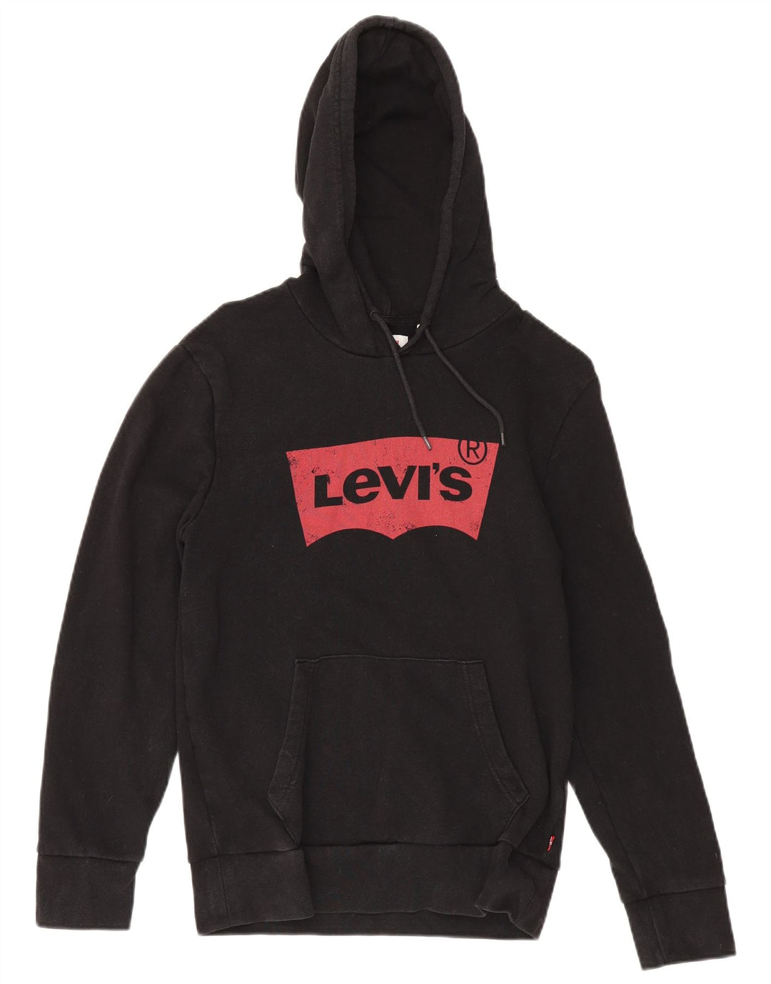 Moletom com capuz gráfico masculino LEVI'S pequeno preto algodão clássico