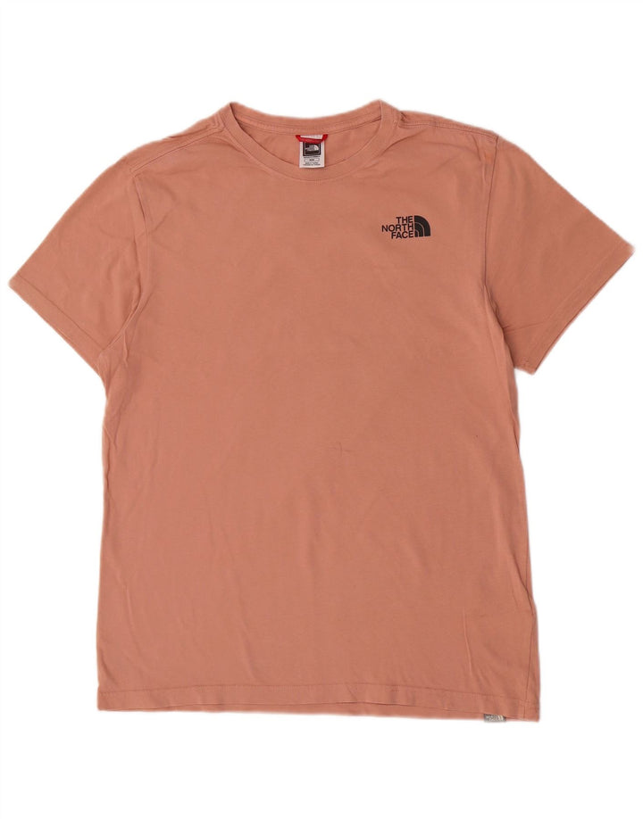 Camiseta gráfica masculina The North Face Top médio algodão rosa