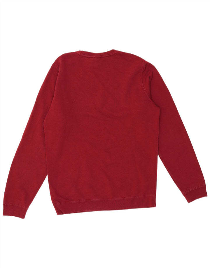 Nike Mens Moletom Jumper Pequeno Algodão Vermelho