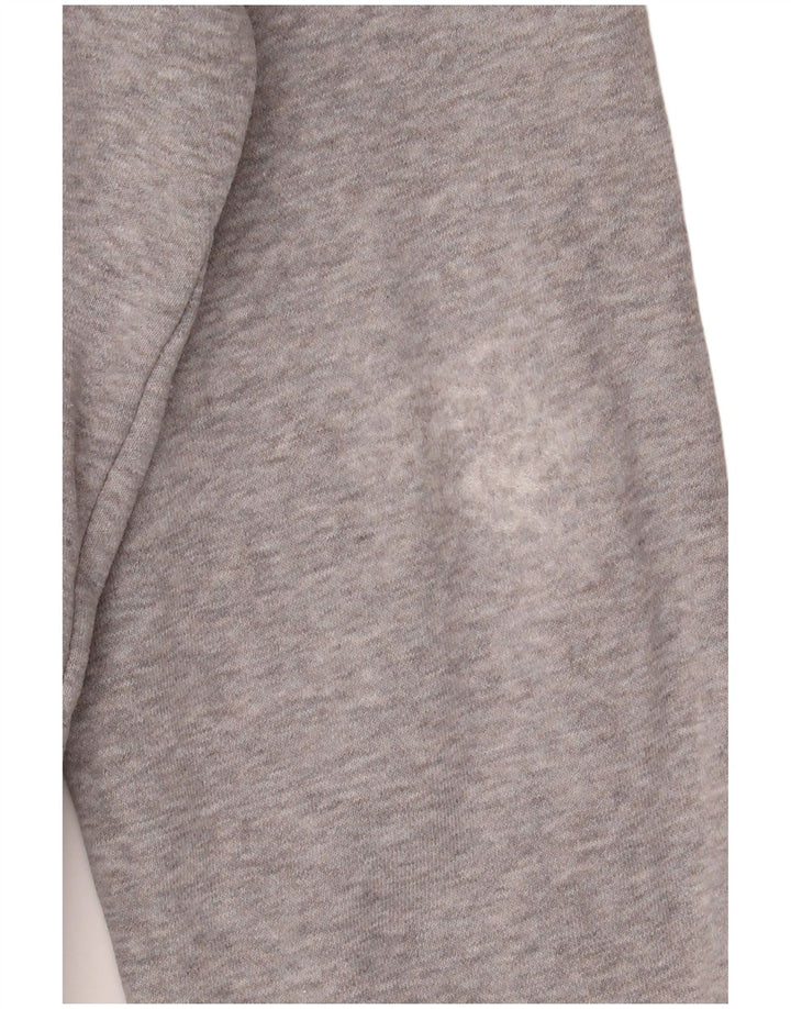 Reebok Mens Graphic Moletom Jumper Médio Cinza Algodão