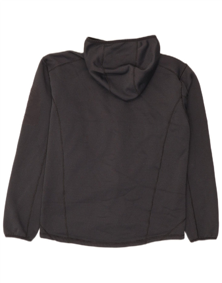 Jaqueta corta-vento masculina Berghaus com capuz UK 38 poliéster azul marinho médio