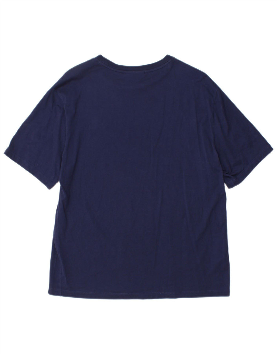 Camiseta feminina Lacoste tamanho superior 38 algodão azul marinho médio