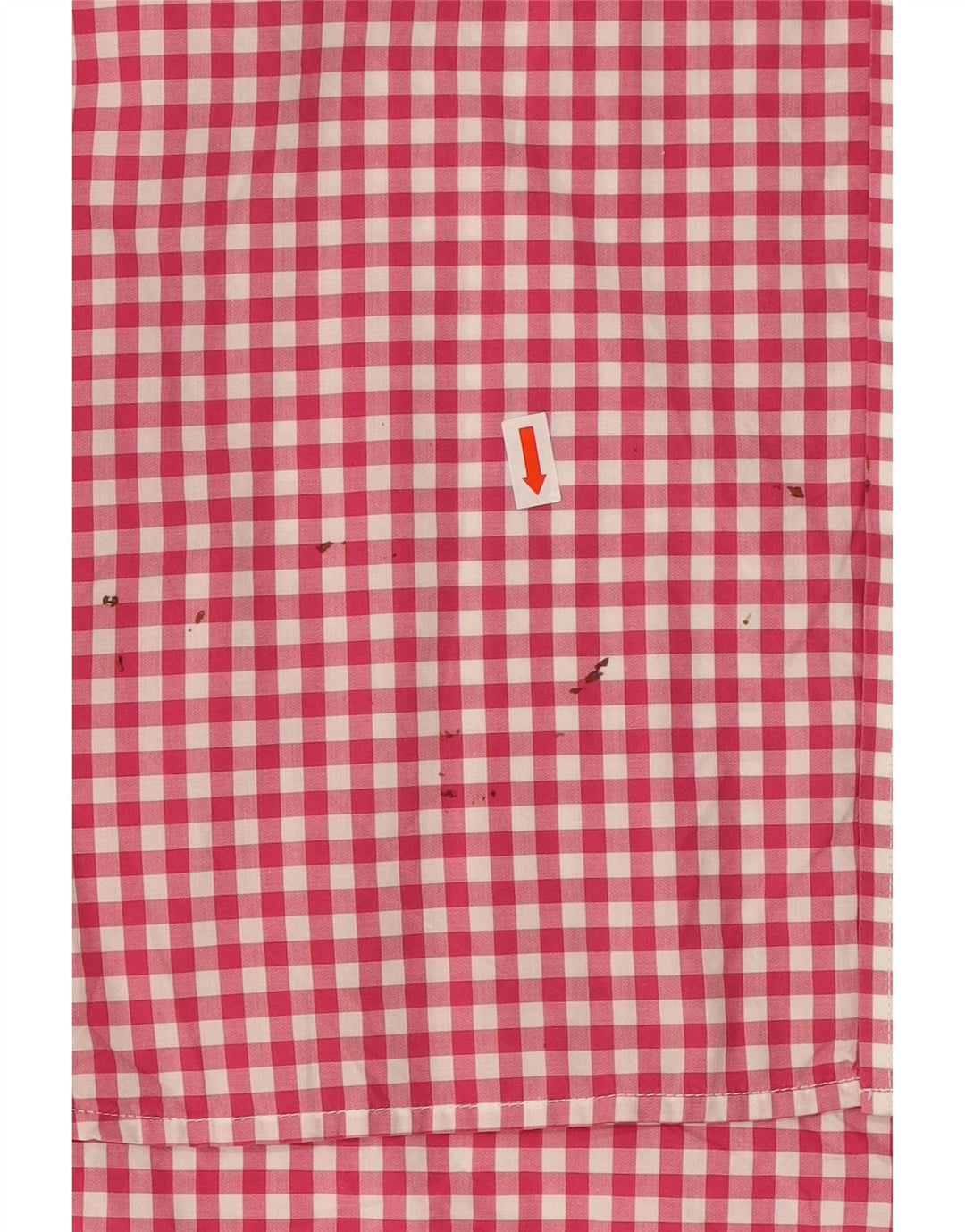Camisa masculina TOMMY HILFIGER Custom Fit XL algodão guingão rosa