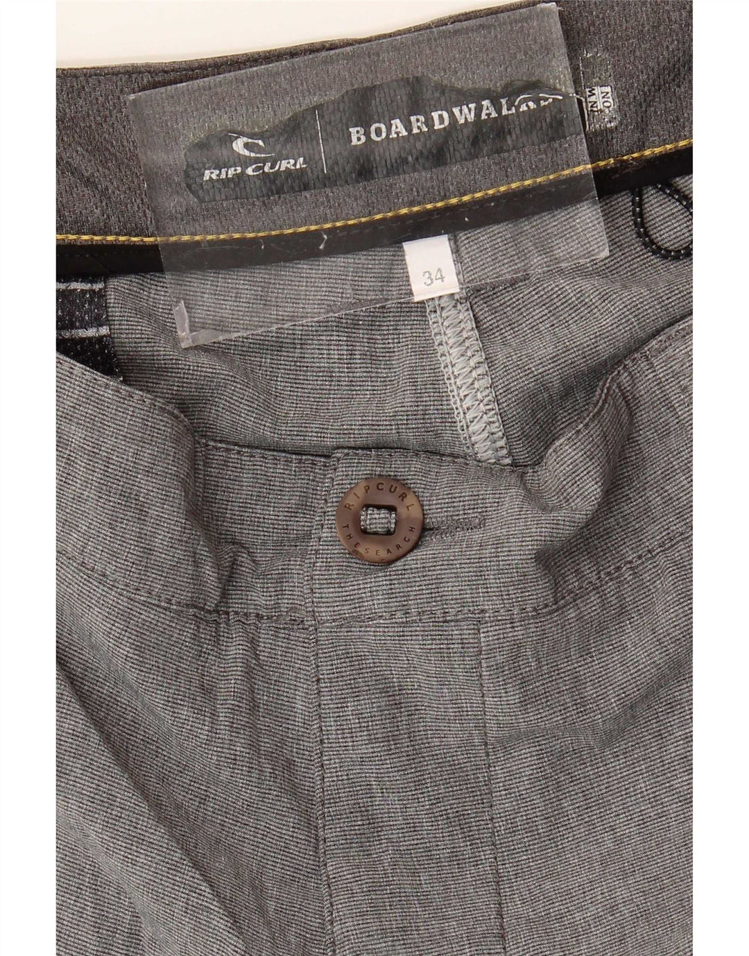 Rip Curl Mens Chino Shorts W34 Grande Cinza Salpicado
