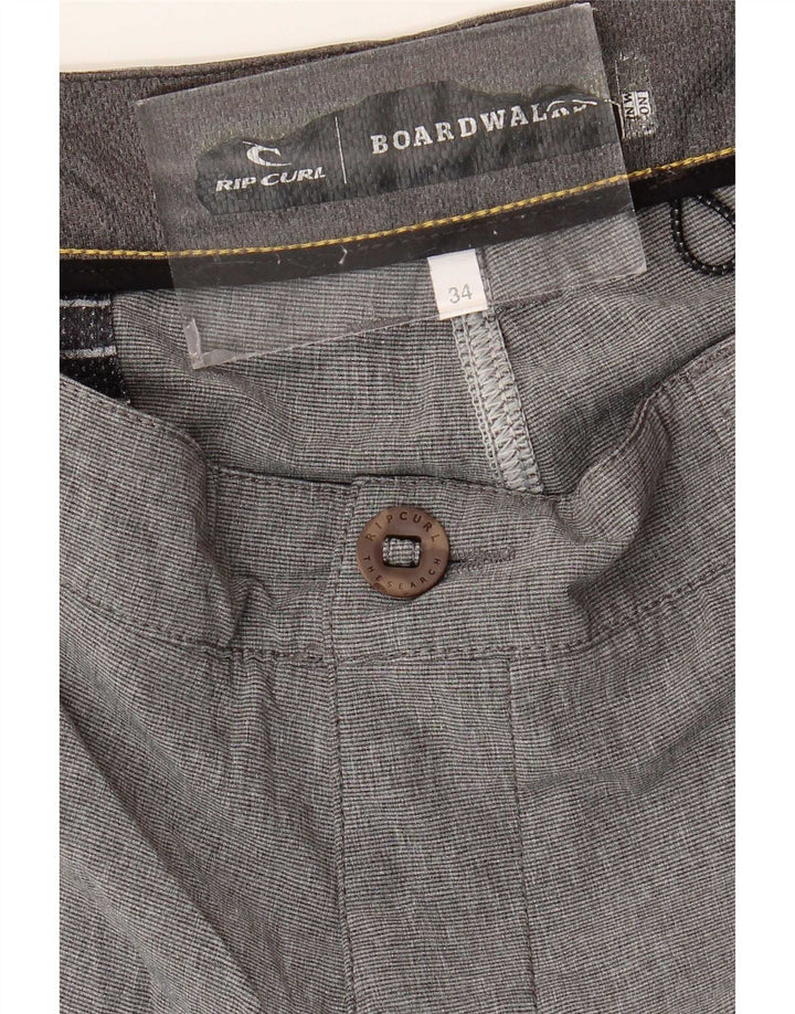 Rip Curl Mens Chino Shorts W34 Grande Cinza Salpicado