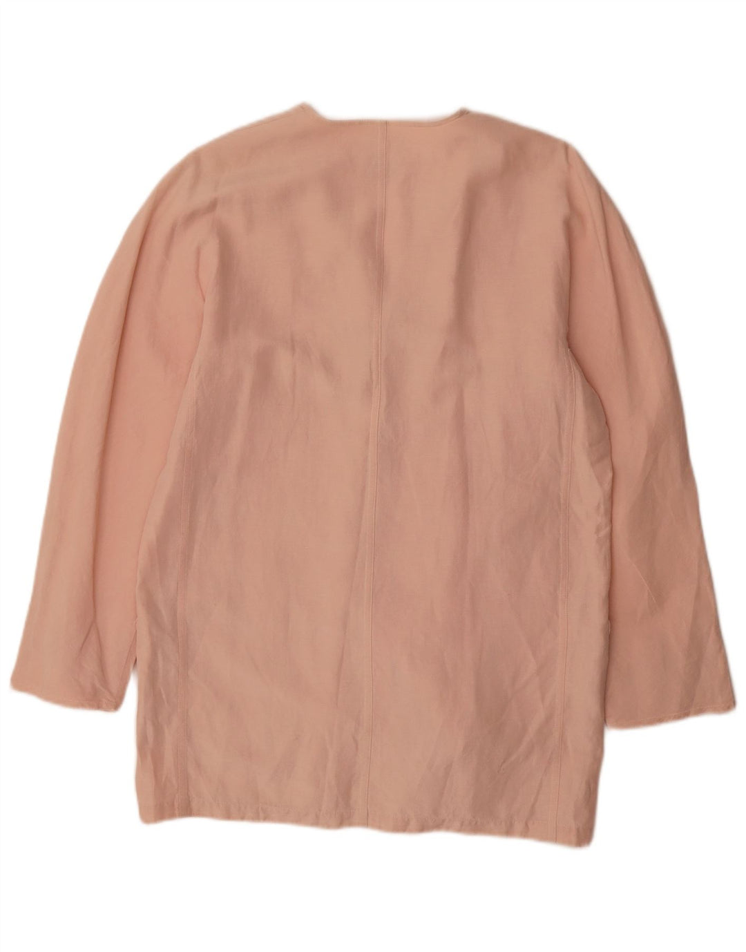 Jaqueta blazer masculina Max Mara com 3 botões Reino Unido 12 linho rosa médio