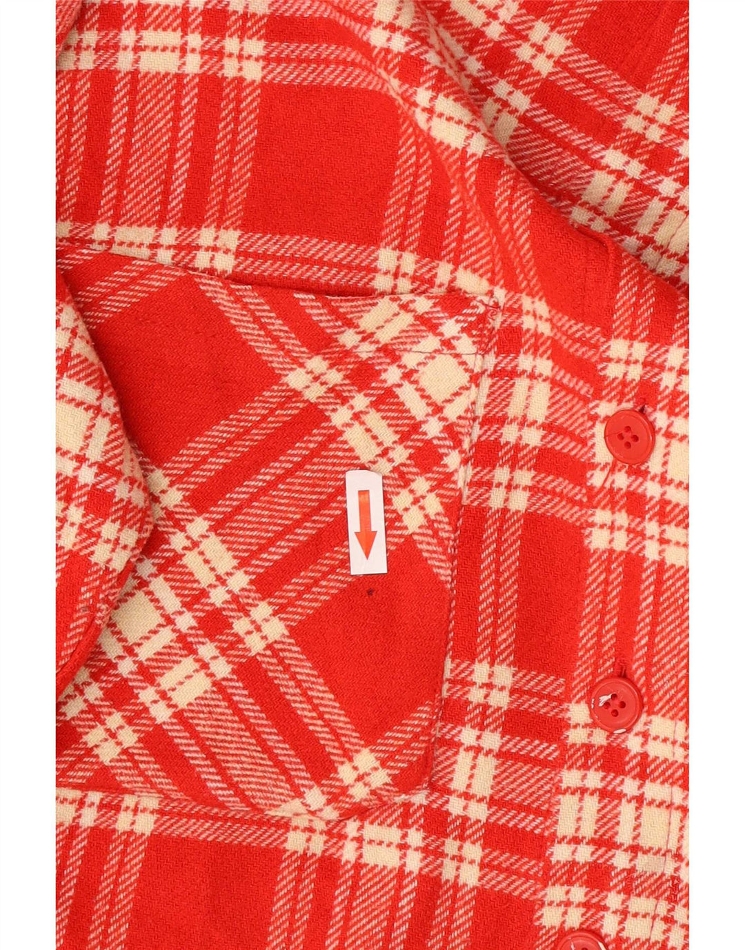 Camiseta masculina Rifle em acrílico xadrez vermelho médio