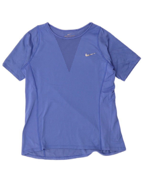 Camiseta feminina Nike UK 14 poliéster azul médio