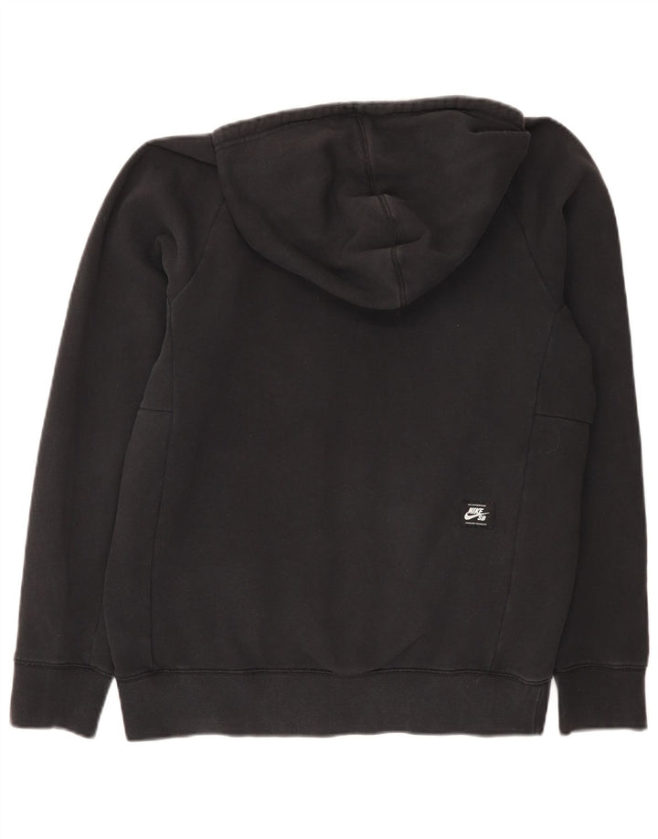 Jumper com capuz gráfico masculino Nike pequeno algodão preto
