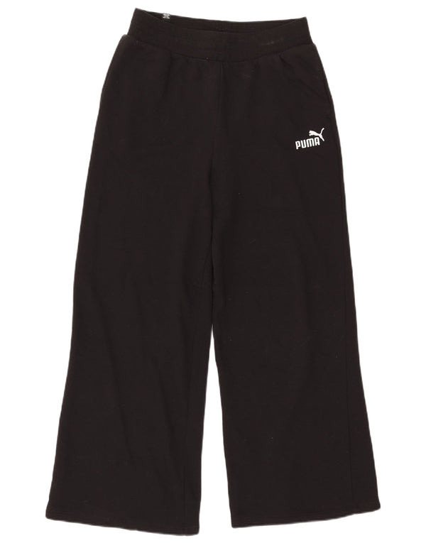Calça de treino feminina Puma UK 14 médio preto algodão