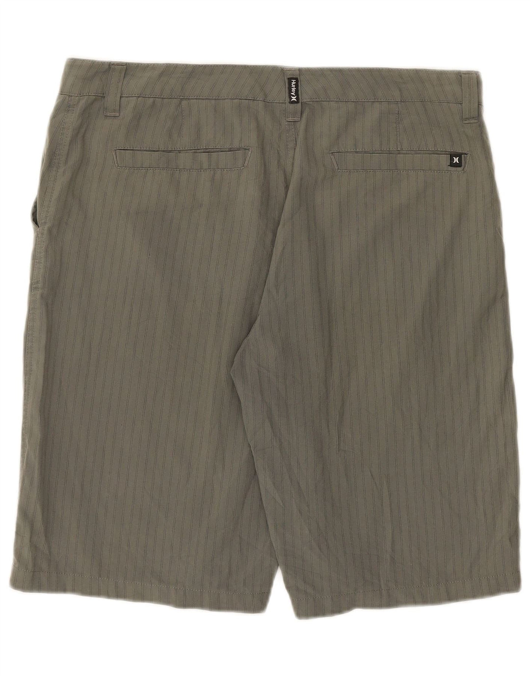 Shorts Chino Masculino Hurley Grande W34 Poliéster Listrado Cinza