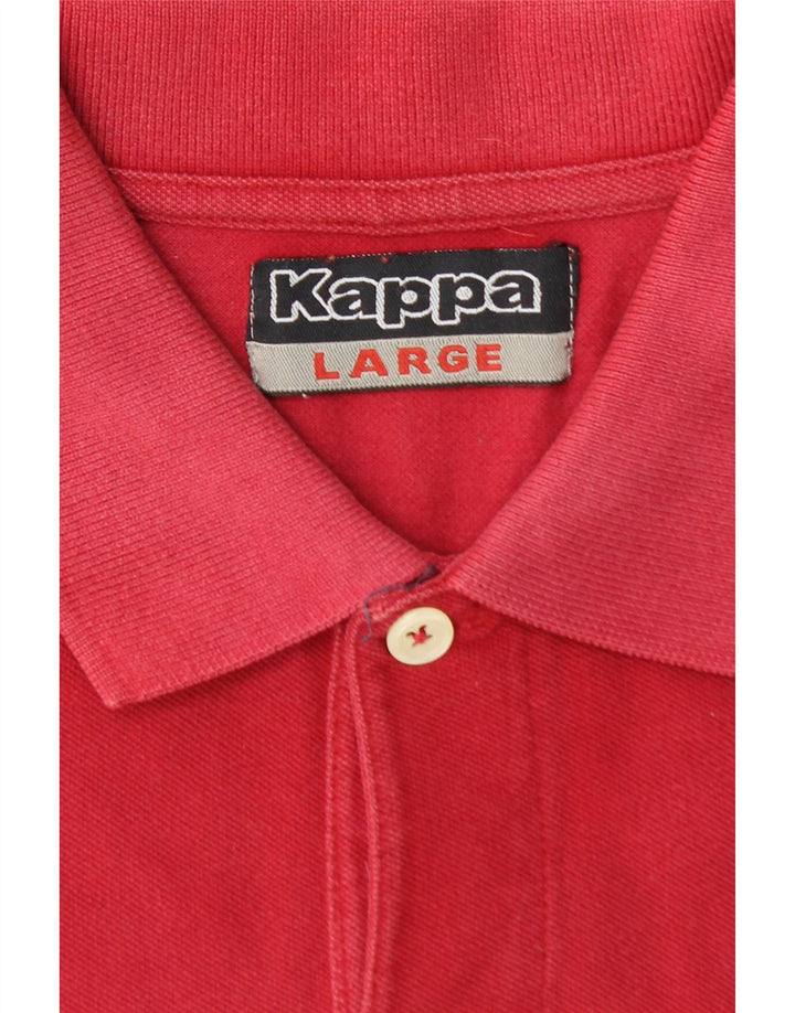 Camisa polo masculina KAPPA grande algodão vermelho