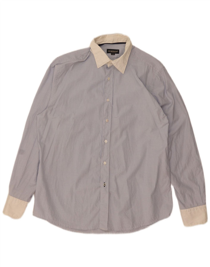 Camisa masculina Jeckerson XL azul xadrez algodão