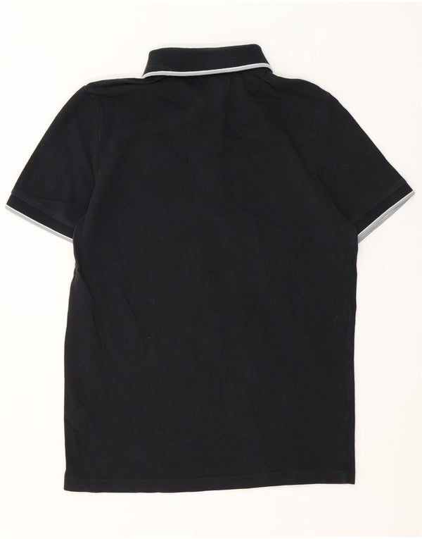 Camisa polo masculina Kappa de algodão preto médio