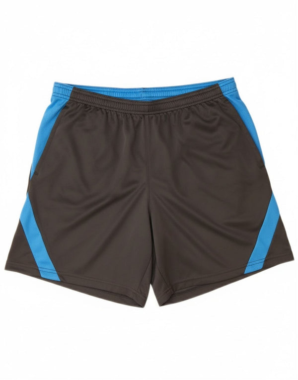 Shorts esportivos masculinos Nike Dri Fit grande poliéster colorblock preto