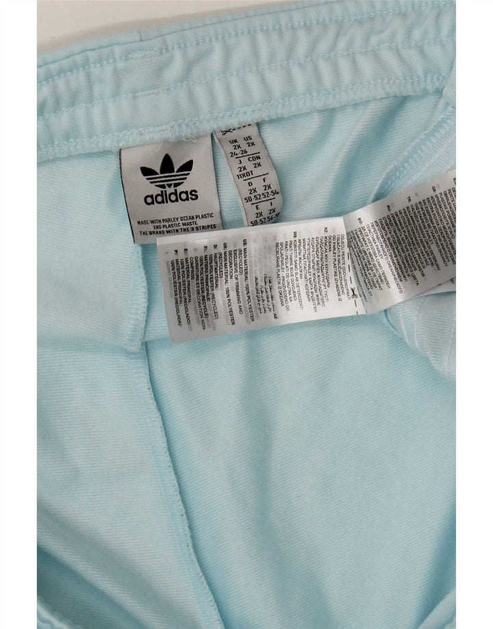 Calça de treino feminina Adidas UK 24/26 2XL azul poliéster