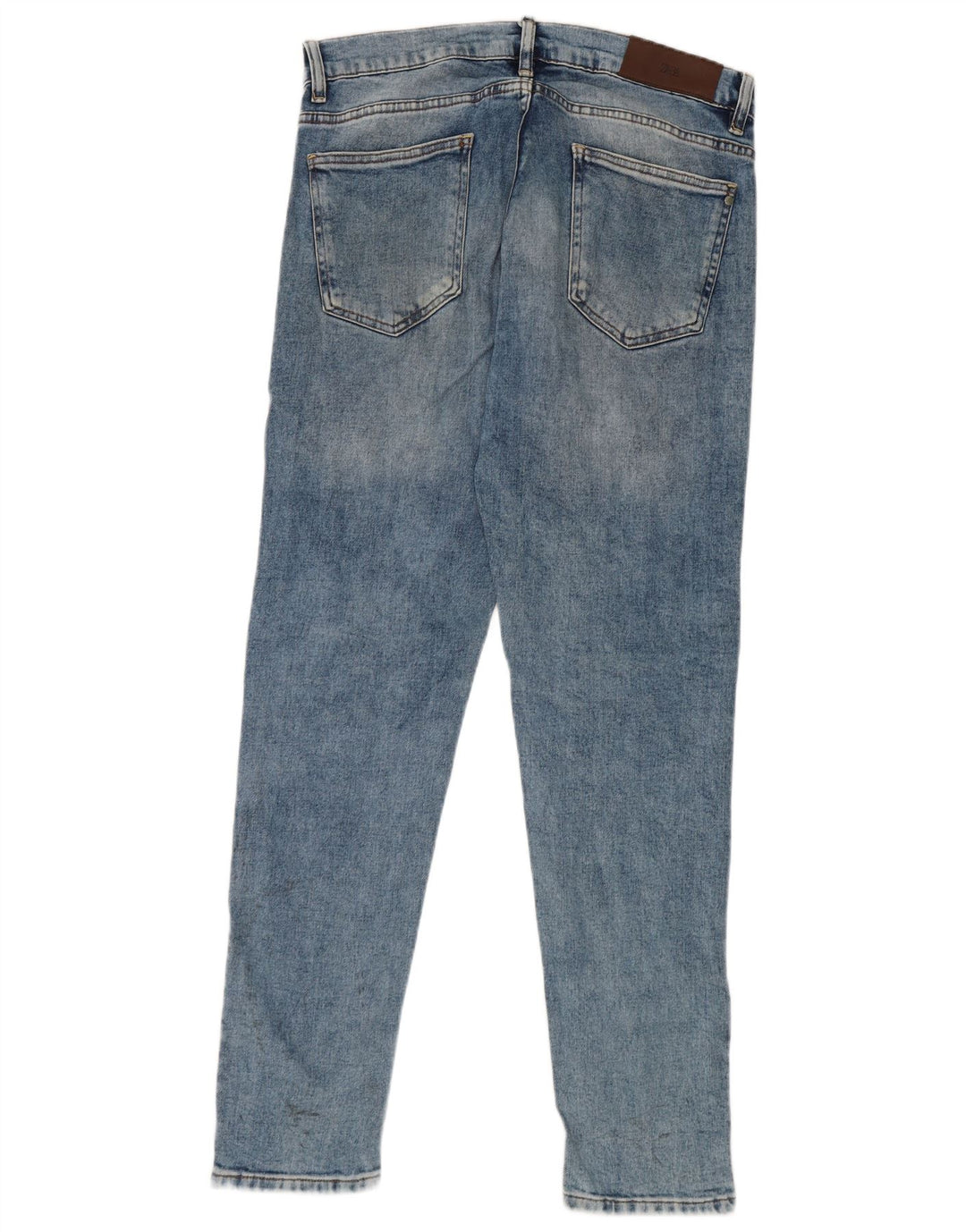 Zara Mens Jeans Slim Tamanho 42 Grande W32 L31 Azul