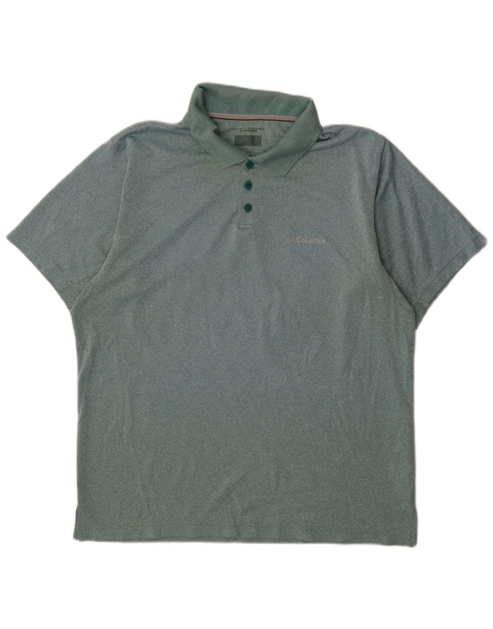 Camisa polo masculina Columbia XL verde poliéster