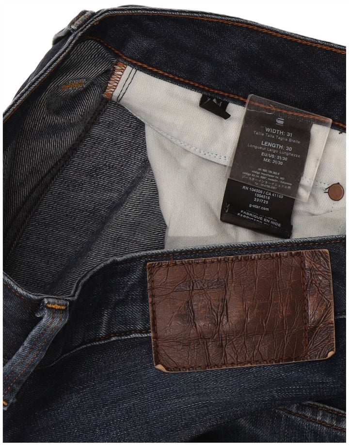G-Star Masculino Radar Slim Jeans W31 L30 Azul Marinho Algodão