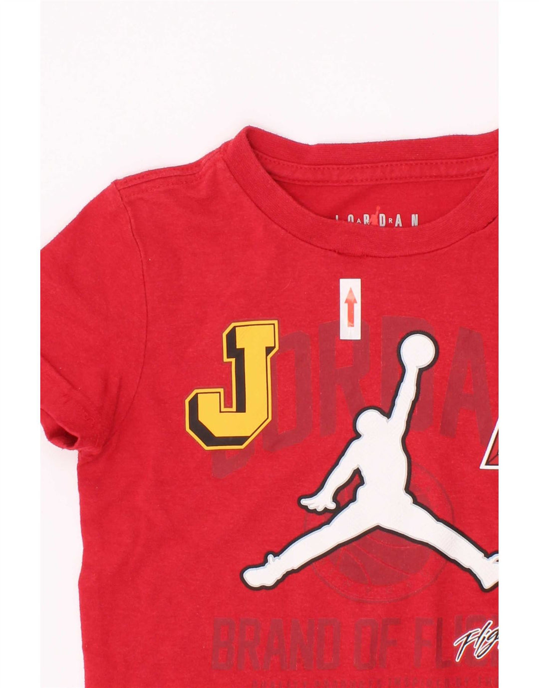 Camiseta Jordan Boys Graphic 2-3 anos algodão vermelho