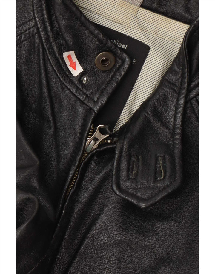 Jaqueta de couro masculina Conbipel IT 48 média preta