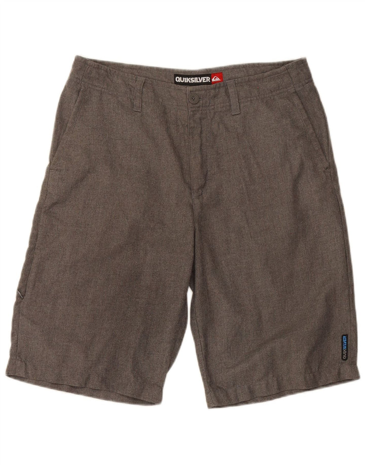 Quiksilver Mens Chino Shorts W33 Poliéster Cinza Médio