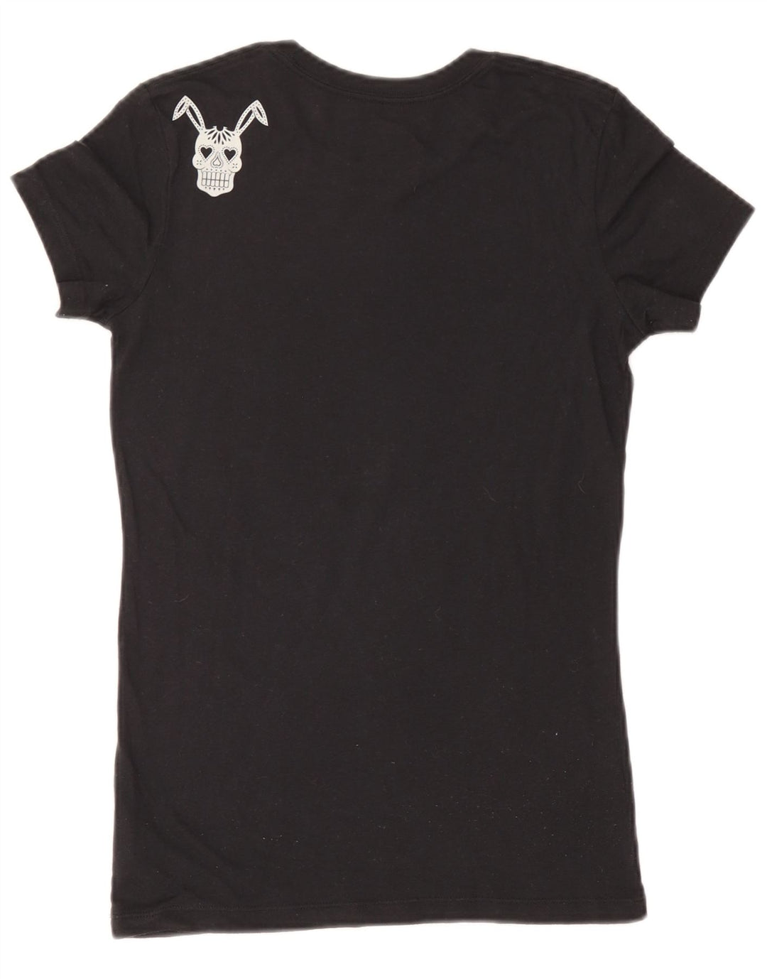 Camiseta feminina Vans com estampa gráfica UK 12 médio algodão preto