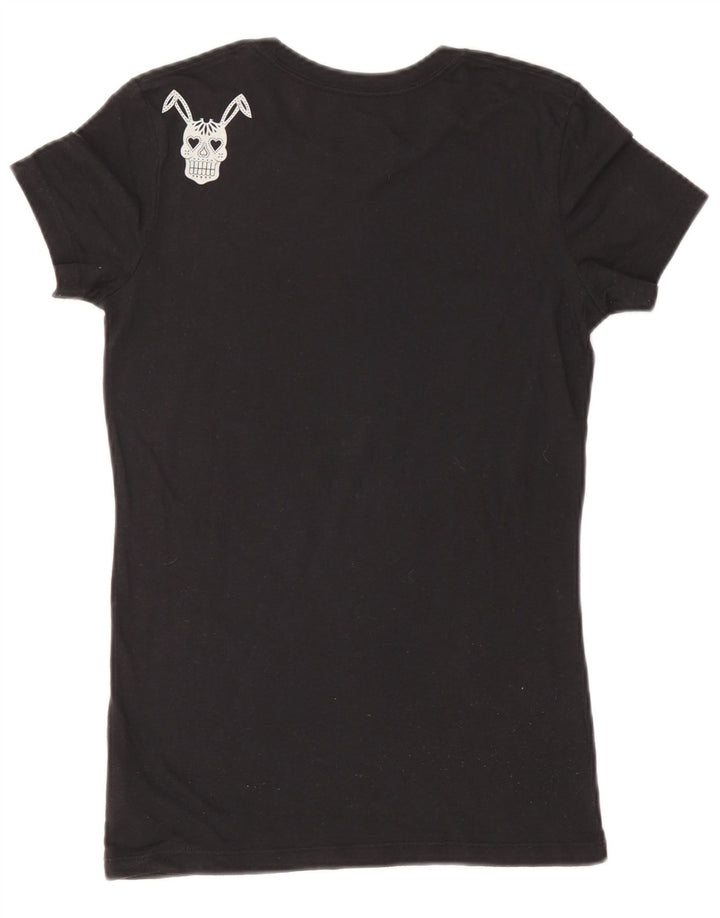 Camiseta feminina Vans com estampa gráfica UK 12 médio algodão preto