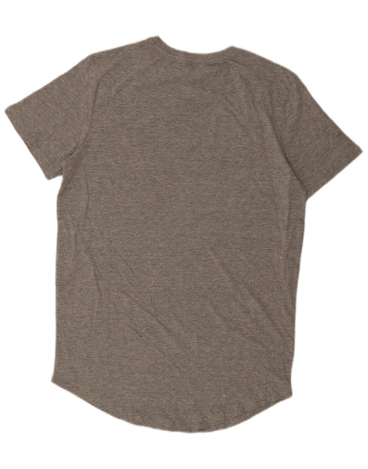 Camiseta masculina Jack & Jones grande algodão cinza