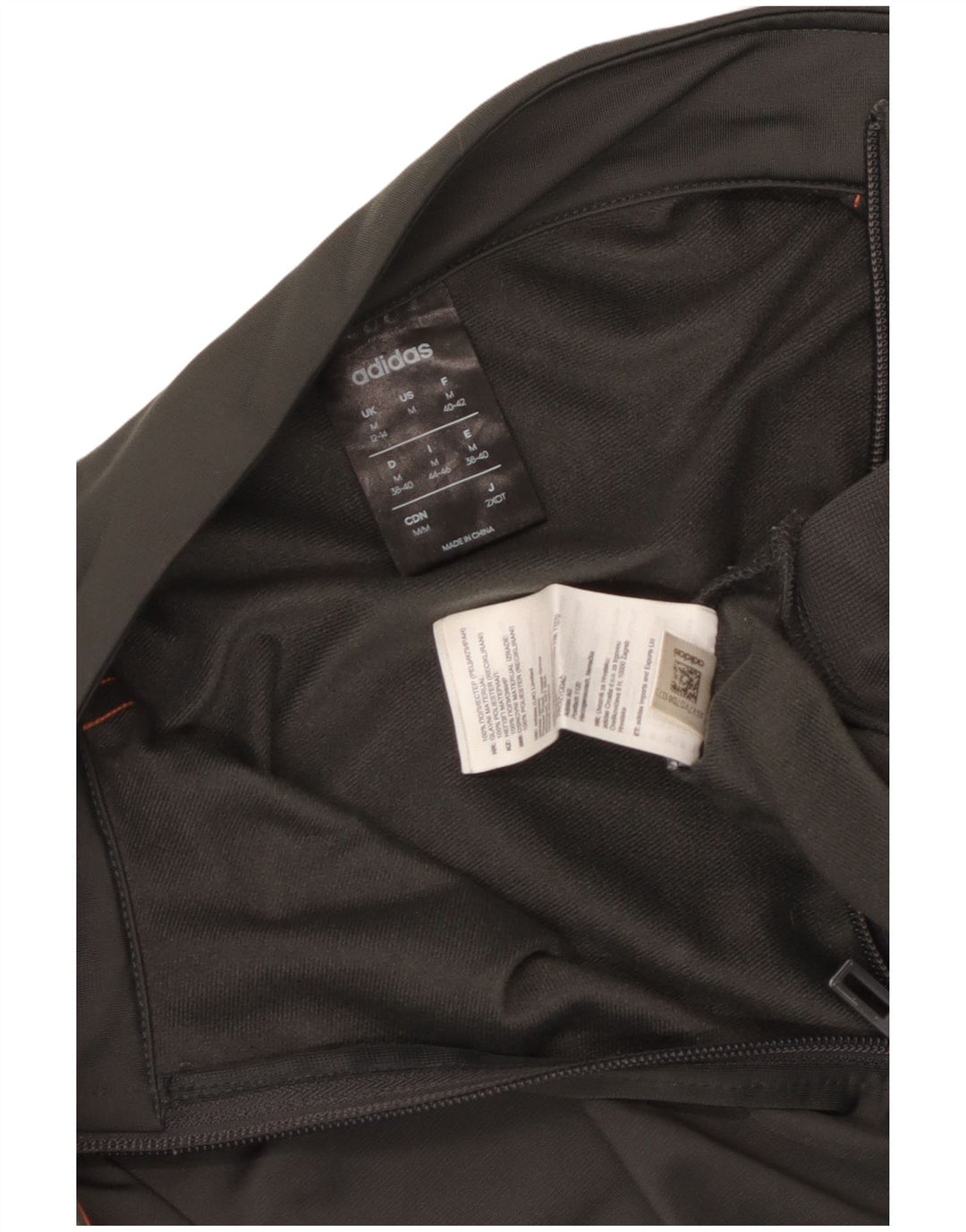 Adidas Womens Tracksuit Top Jacket UK 12/14 Médio Cinza Poliéster