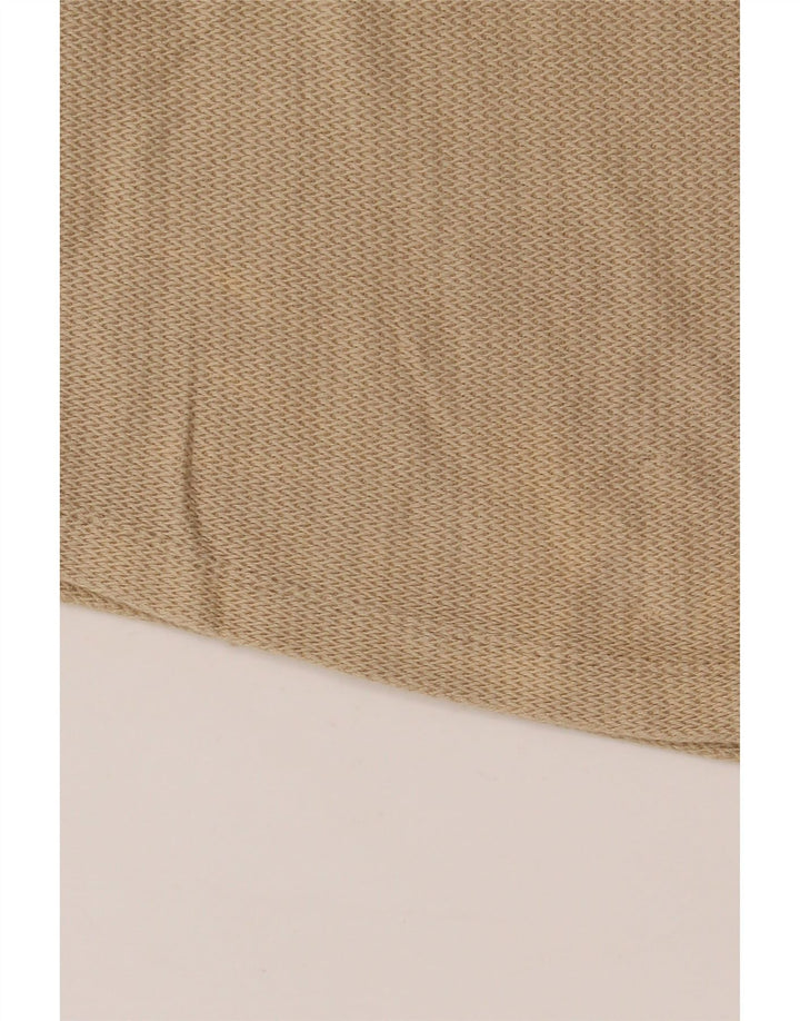 Camiseta masculina Zara Top médio algodão cáqui