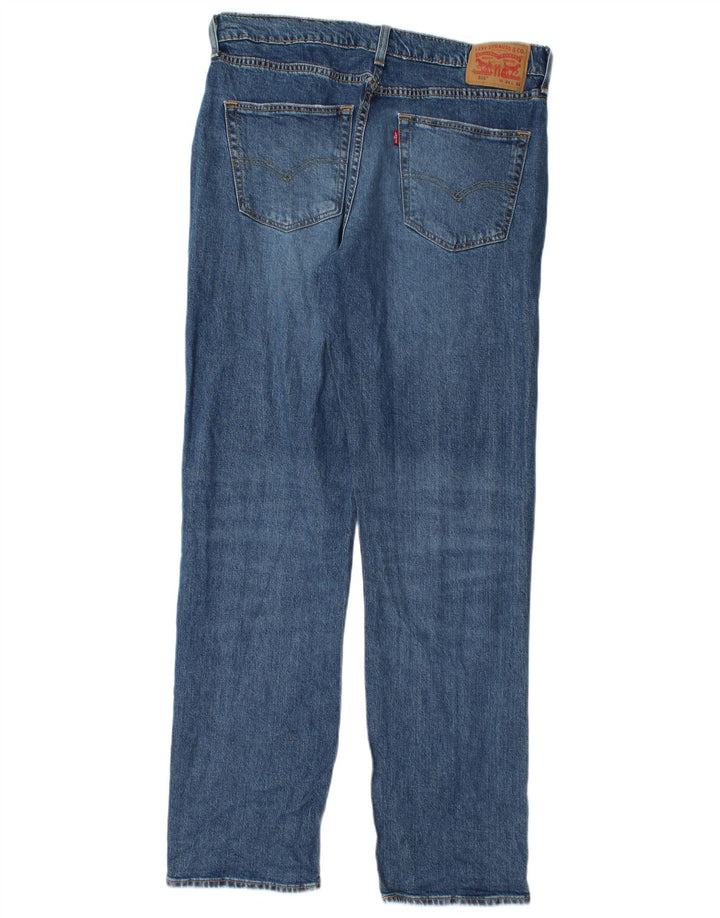 Levi's Masculino 514 Straight Jeans W34 L32 Azul Algodão