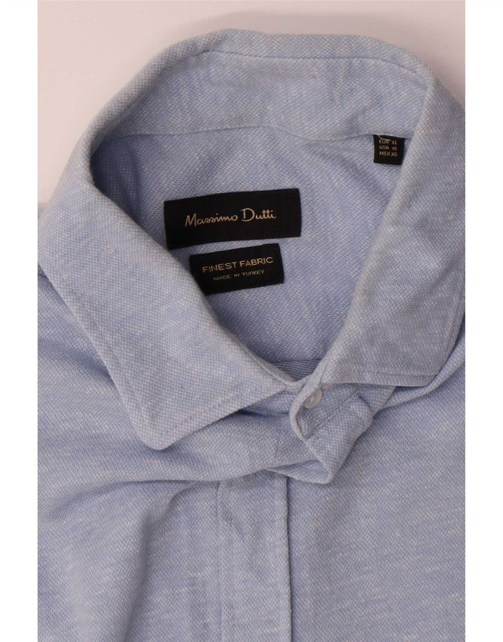 Camisa masculina Massimo Dutti XL azul