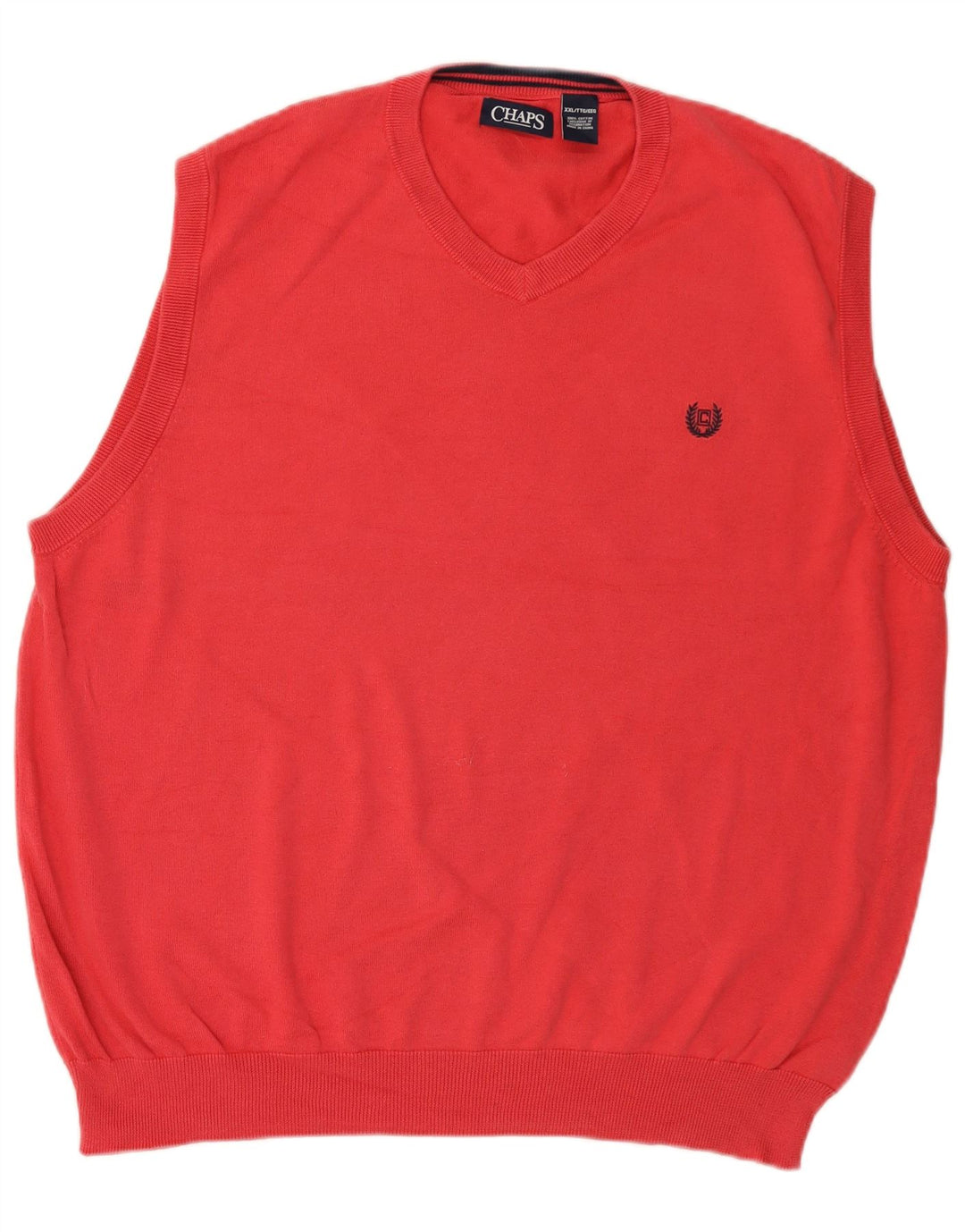 Chaps Mens Colete Regata 2XL Algodão Rosa