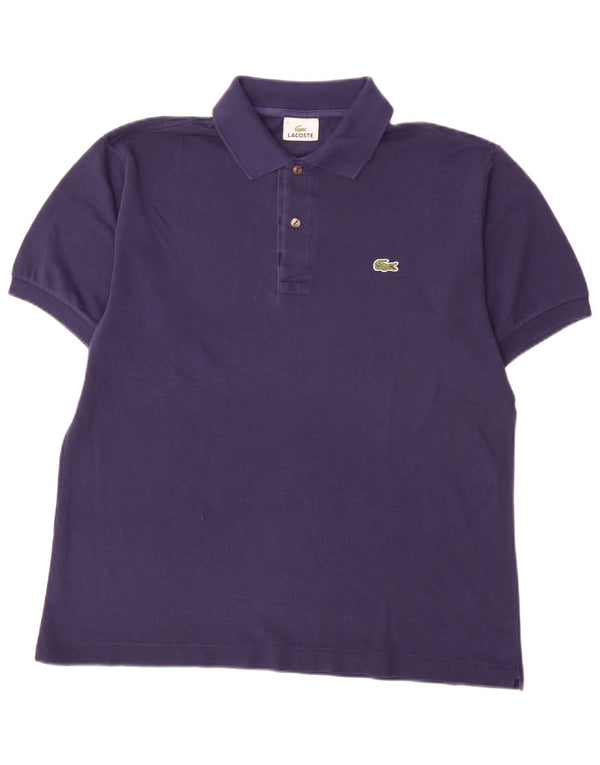 Camisa polo masculina Lacoste tamanho 4 médio algodão roxo