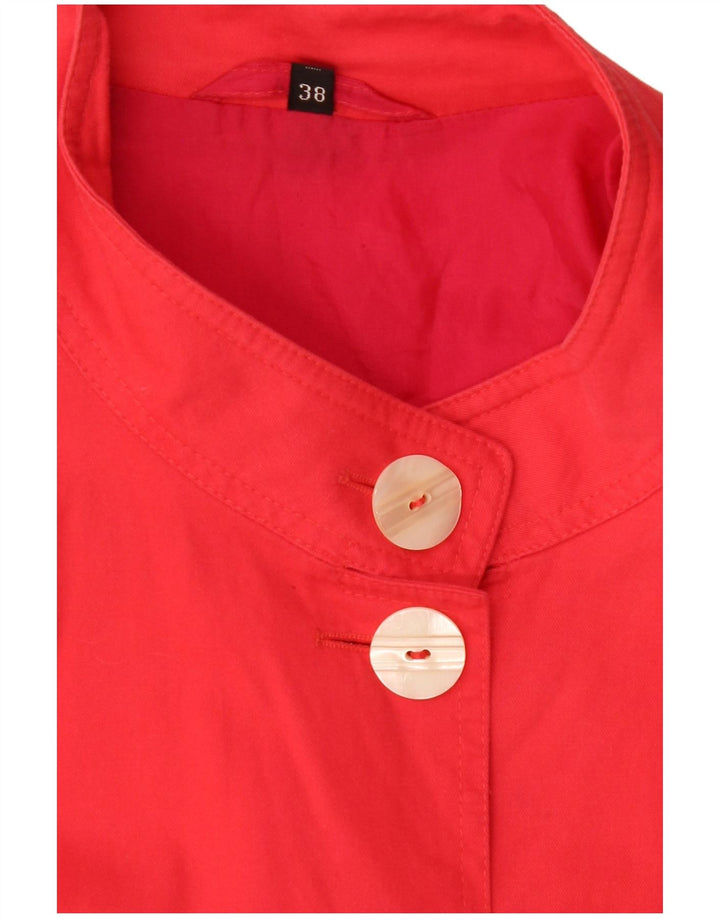 Jaqueta bomber vintage feminina de grandes dimensões EU 38 vermelho médio