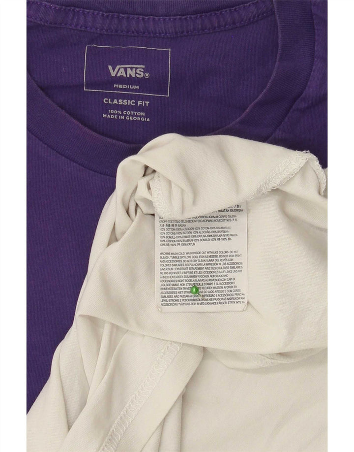 Camiseta Vans Masculina Classic Fit Top Médio Branco Colourblock Algodão