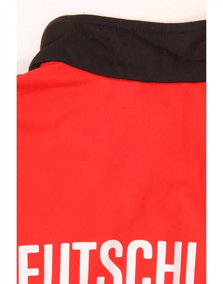 Jaqueta Puma Mens Deutshland Graphic Tracksuit Top Médio Vermelho Colourblock
