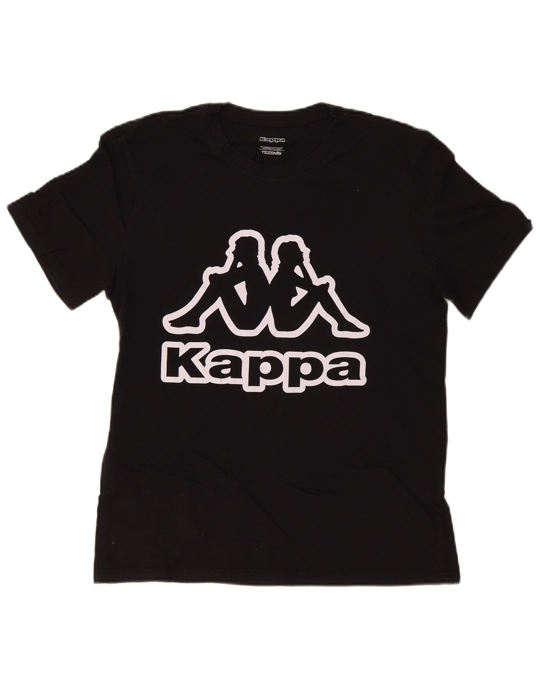 Camiseta feminina Kappa Tezenis Graphic Top UK 14 Médio Preto