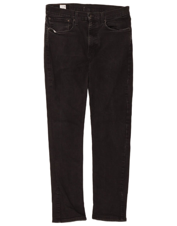 Calça jeans masculina Levi's 502 Hi-Ball Tapered W34 L34 algodão preto