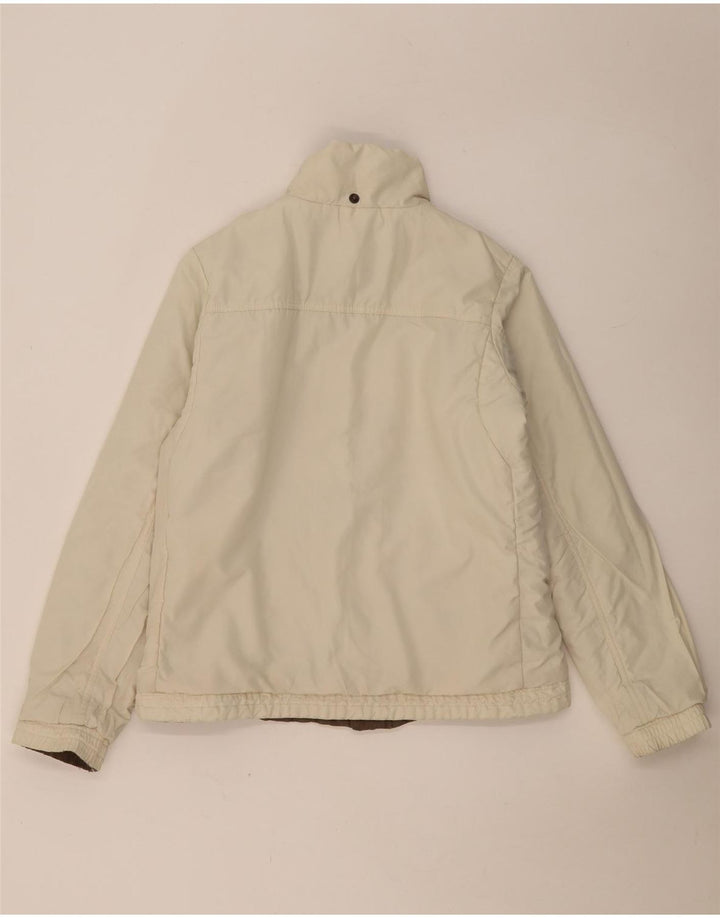 Jaqueta reversível feminina Nike UK 40 grande bloco colorido marrom