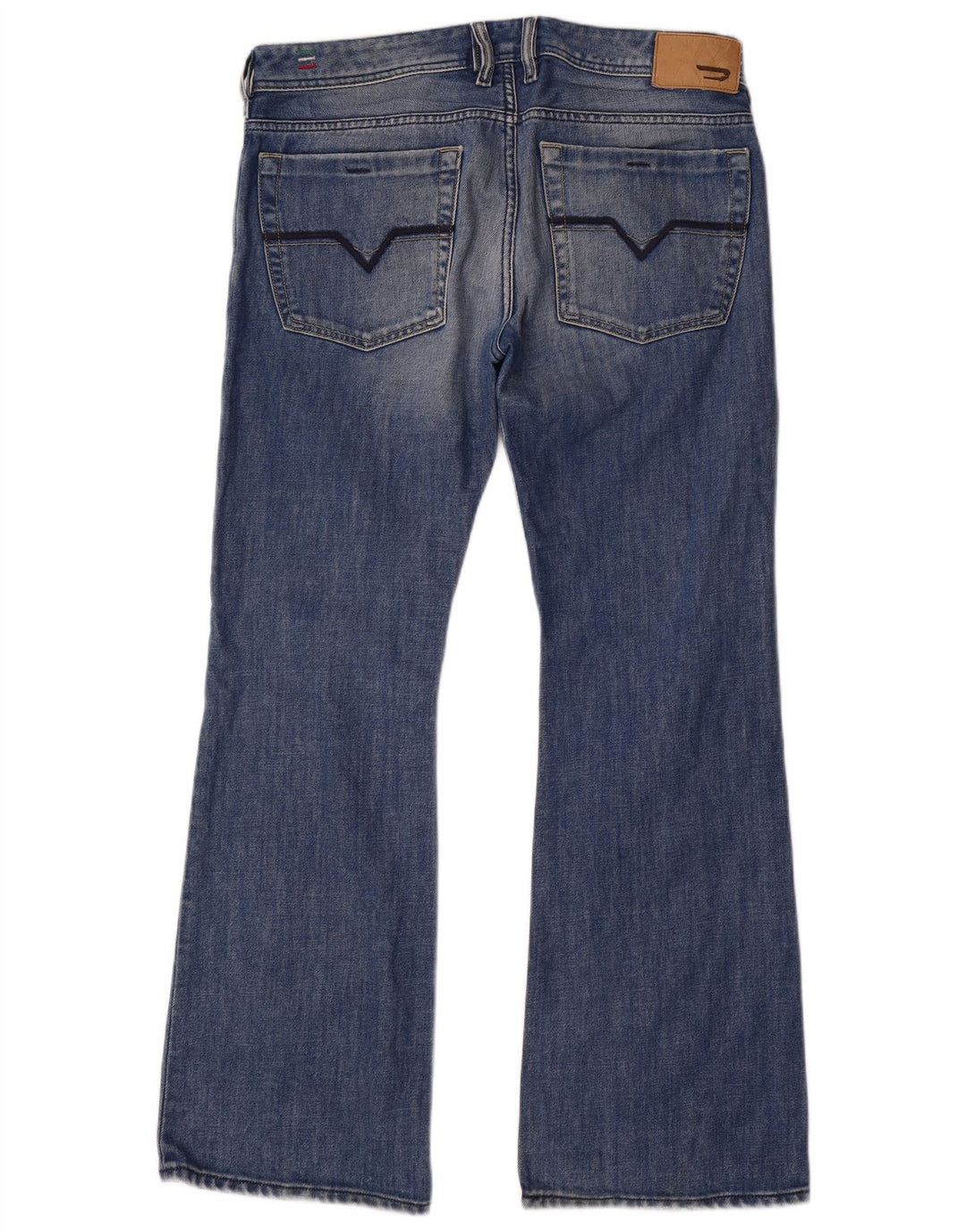 DIESEL Masculino Zathan Bootcut Jeans W32 L30 Azul Algodão